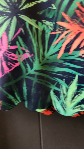 Lady Hagen Multicolored Tropical Print Skort