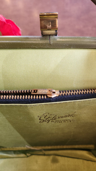 Vintage Green Leather Stylemark Purse