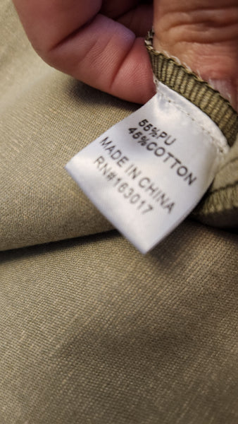 Princess Polly Olive Green Patent  Leather Jacket