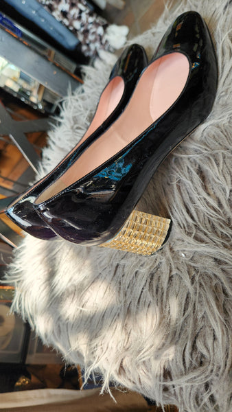 Kate Spade Black Patent leather heels