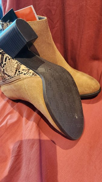 Vionic Naomi Snake Ankle Boots
