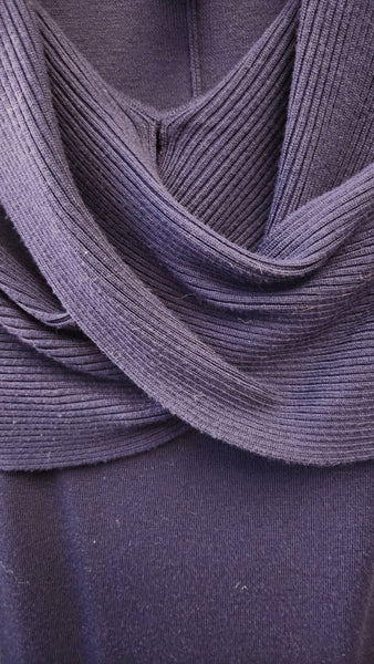 Elie Tahari  Navy Merino Wool Dress