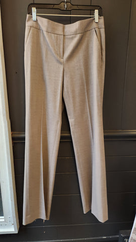 Classiques Entier Gray wool flat front pants
