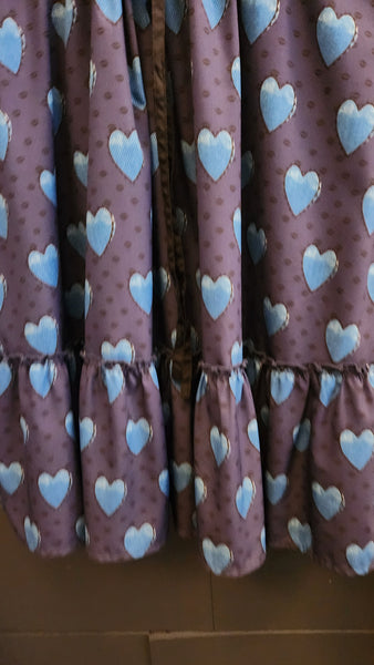eShakti Sleeveless Blue Heart Dress