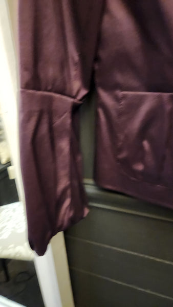 Joseph Ribkoff Double Collared Metallic Sheen Purple Blazer