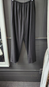 Shamask Black wool Pinstripe Pants