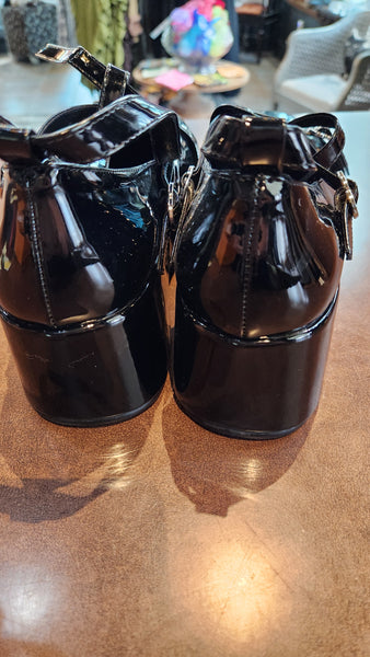 Black Patent Leather Platform Shoes