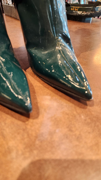 Jimmy Choo Green Patent Leather boots