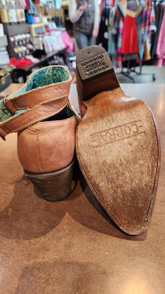 Corral Light Brown Leather Shoes