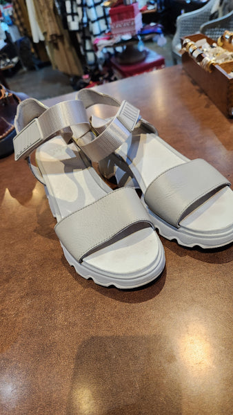 Sorel Light Gray Lug Sole Sandals