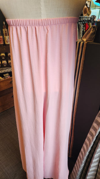 Bucketlist Strapless Pink Jumpsuit