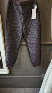 Athleta Black Quilted Solstice Jogger Pants