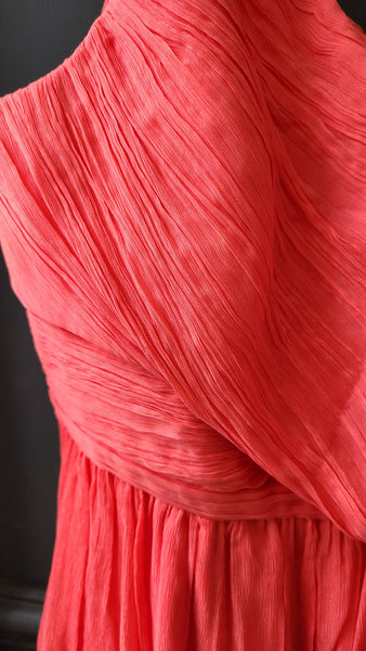 J Crew Coral Faux Wrap Dress