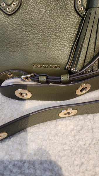 Michael Kors Olive Green Leather Purse