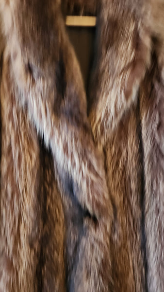 Raccoon or Beaver Fur Coat