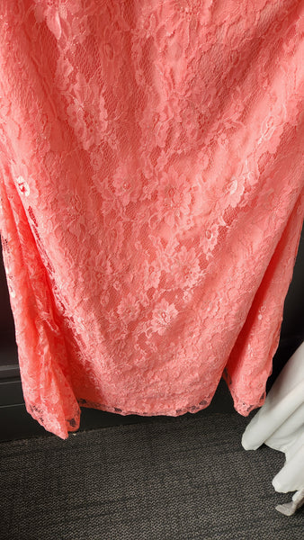 Sleeveless Lace and Bead Gown