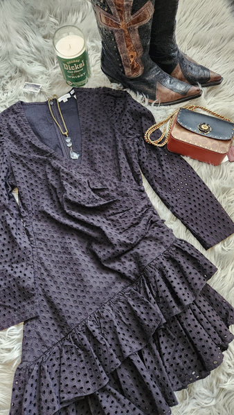 Rhode Black Eyelet Dress