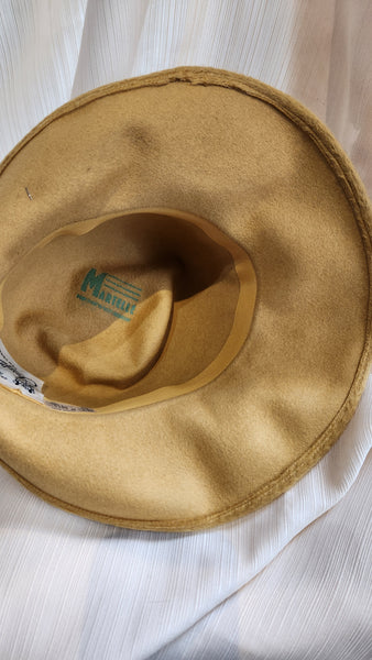 Mr. Joseph Vintage Gold furry Hat