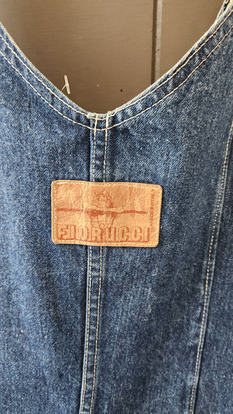 Fiorucci Sleeveless Denim Zip Front Dress