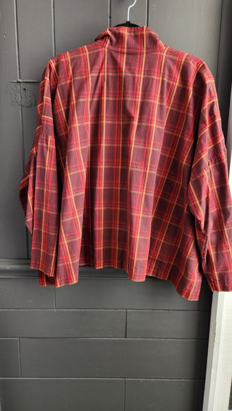 Eskandar Plaid Top