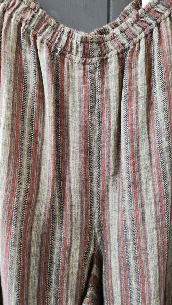 Eskandar Linen Stripe Pants