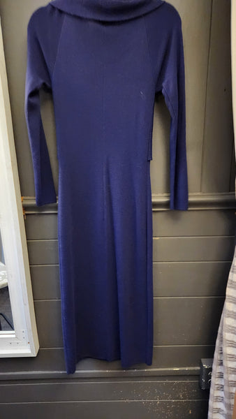 Elie Tahari  Navy Merino Wool Dress