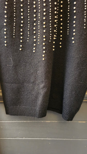 Vintage Marisa Christina Wool Blend Black Sweater