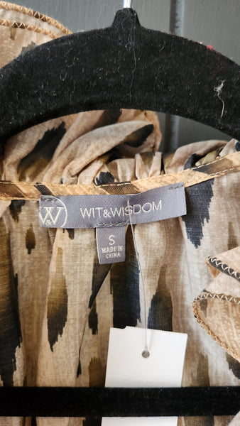 Wit and Wisdom Leopard Print Top