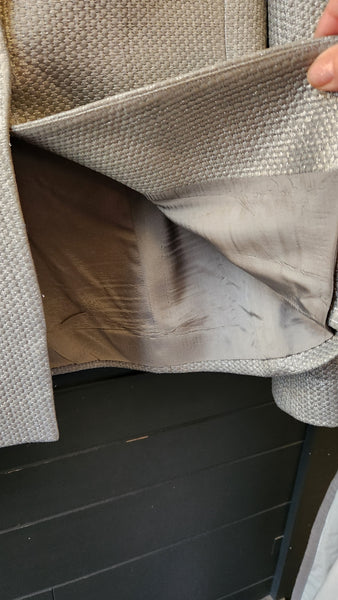 Jones New York Metallic Pewter Blazer