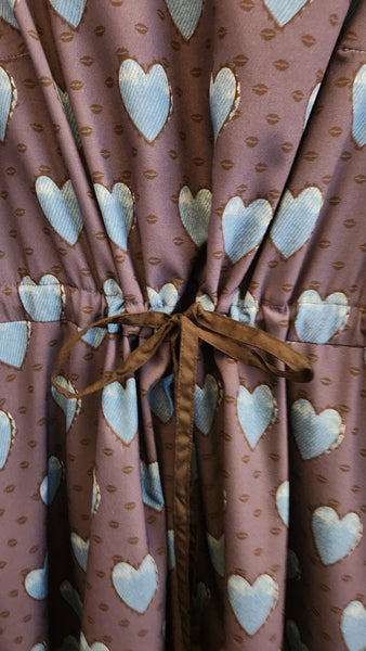 eShakti Sleeveless Blue Heart Dress
