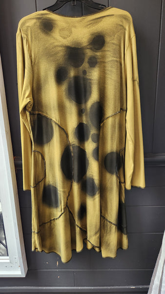 Cynthia Ashby Long Sleeve Green Dress
