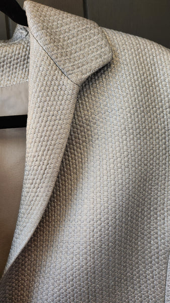Jones New York Metallic Pewter Blazer