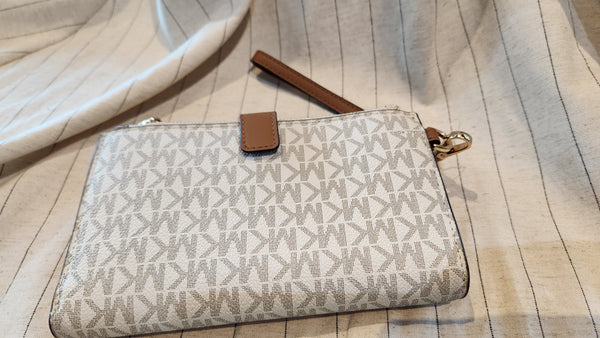 Michael Kors Signature Tan and Cream Wallet