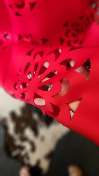N by Nancy Laser Cut Maxi Skirt