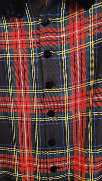 Vintage Lanz Christmas Plaid Dress