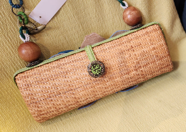 Mary Frances Straw Purse