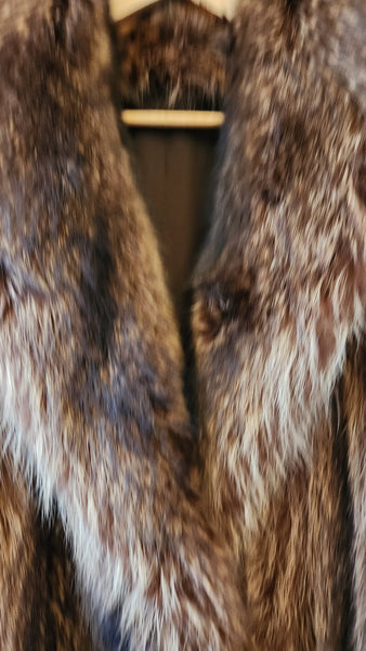 Raccoon or Beaver Fur Coat