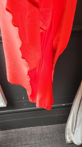 J Crew Coral Faux Wrap Dress