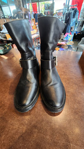 Rag & Bone Black Leather moto boots