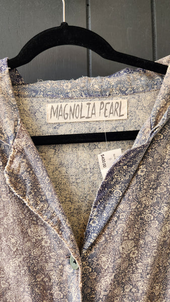 Magnolia Pearl Block Print Kimono Jacket