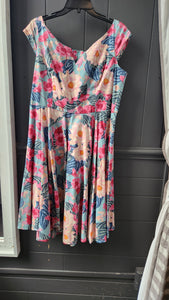 Hell Bunny Sleeveless Floral Dress