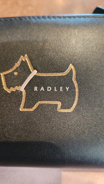 Radley of London Small Black Wallet with Dog Logo