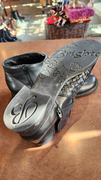 Brighton Black Leather Boots