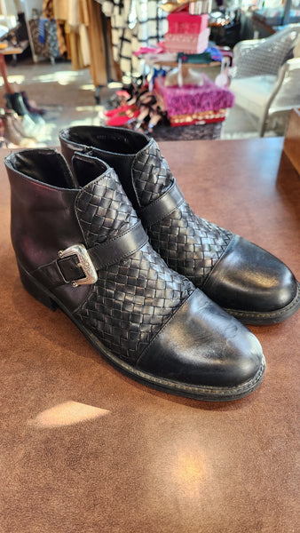 Brighton Black Leather Boots