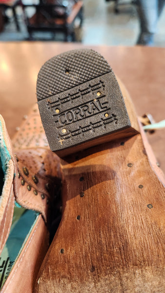 Corral Light Brown Leather Shoes