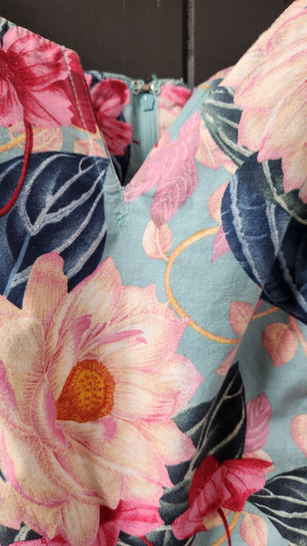 Hell Bunny Sleeveless Floral Dress