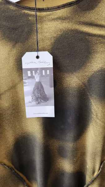 Cynthia Ashby Long Sleeve Green Dress