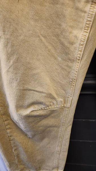 Free People Gold Tan Cargo Pants