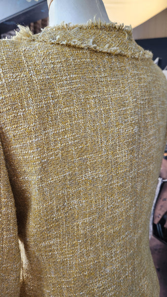 Talbots Gold Fringe Trim Blazer