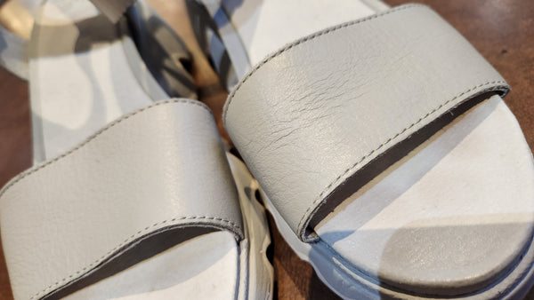 Sorel Light Gray Lug Sole Sandals